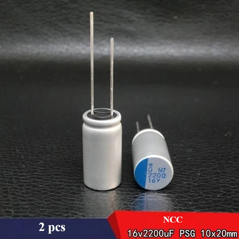 (2 قطعة) 16 فولت 2200 فائق التوهج PSG مكثف ثابت منخفض المقاومة 10*20 مللي متر 2200 فائق التوهج 16 فولت 105 ° C الألومنيوم مُكثَّف كهربائيًا #1