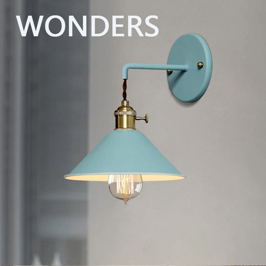 Macaron Wall Lamp Modern Colorful Bedroom Bedside Wall Lights New LED Sconces for Living Room Corridor Luminaria Home Decor бра