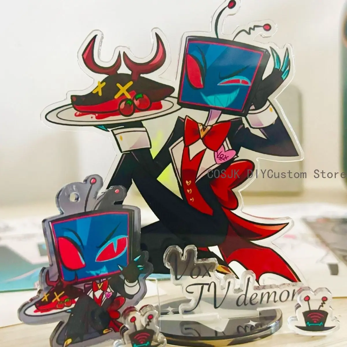 

Anime Hazbin Hotel VOX Cosplay Full-page Acrylic Figure Stand Standing Sign Display Cartoon Acrylic Stamps Student Birthday Gift