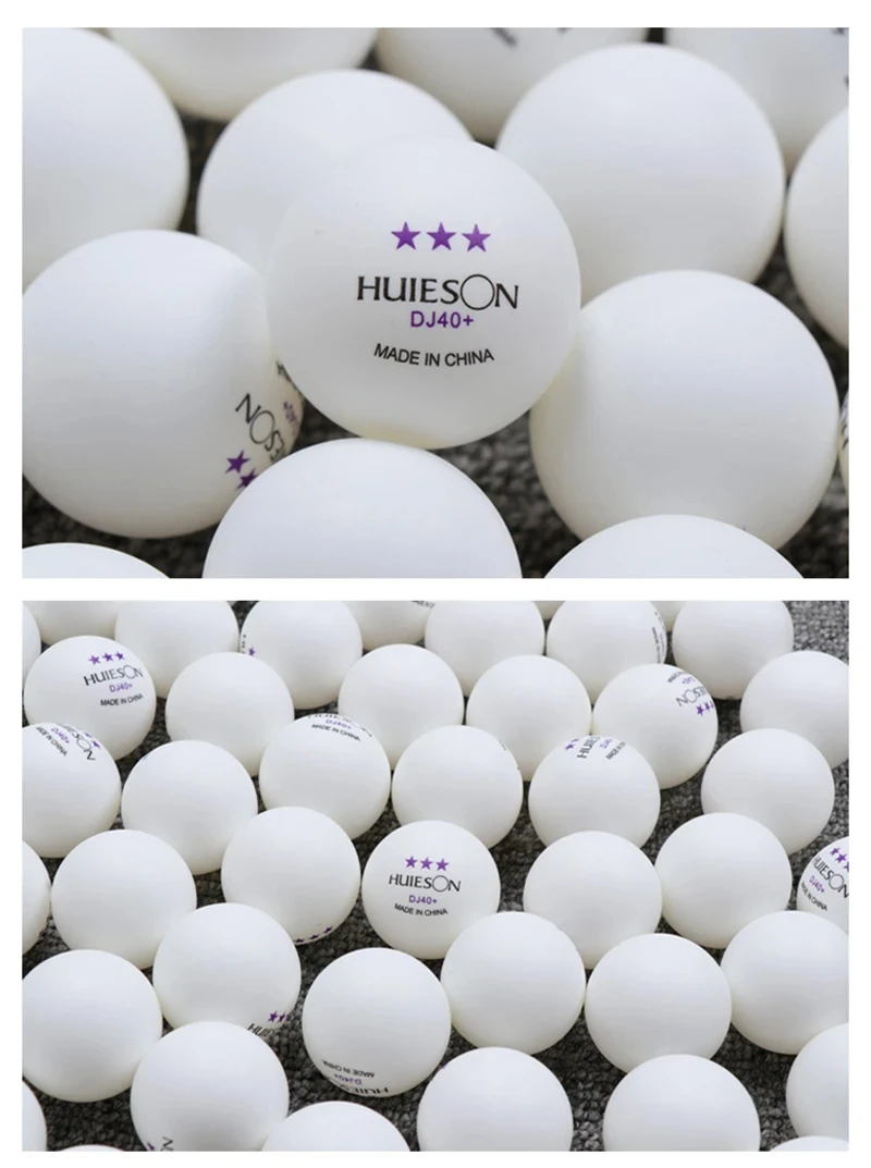 Huieson Premium-Qualität 3-Sterne-ABS-Tischtennisbälle DJ40 + 2,8 G 40 mm + Drei-Sterne-Tischtennisbälle für das Clubtraining – Detail 5