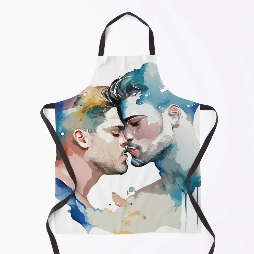 

boys kissing Apron Kitchen And Household Goods restaurant accessories kitchen item women's kitchens Apron