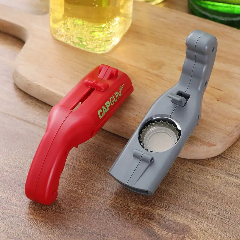 

Cap Gun Beer Bottle Opener Portable Beverage Drinking Opening Gun Cap Launcher Kitchen Party Supply Bar Tool Kitchen Accessories