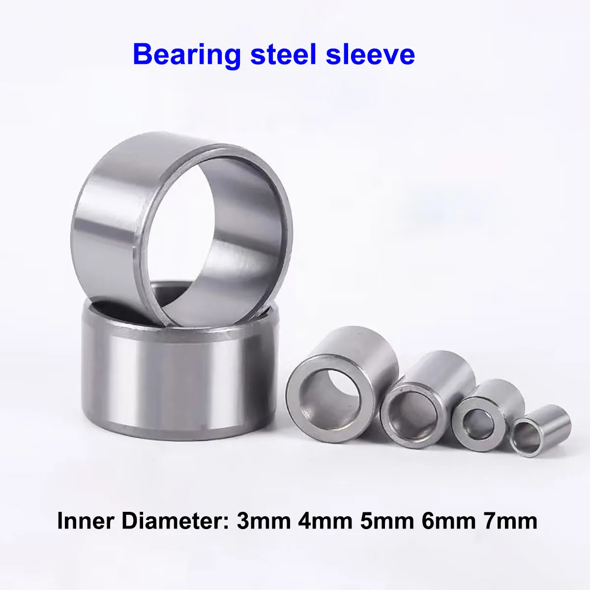 

1Pcs Bearing Steels Bearing Bushing Inner Diameter 3mm 4mm 5mm 6mm 7mm Steel Sleeve Wear Resistant Inner Guide Sleeve