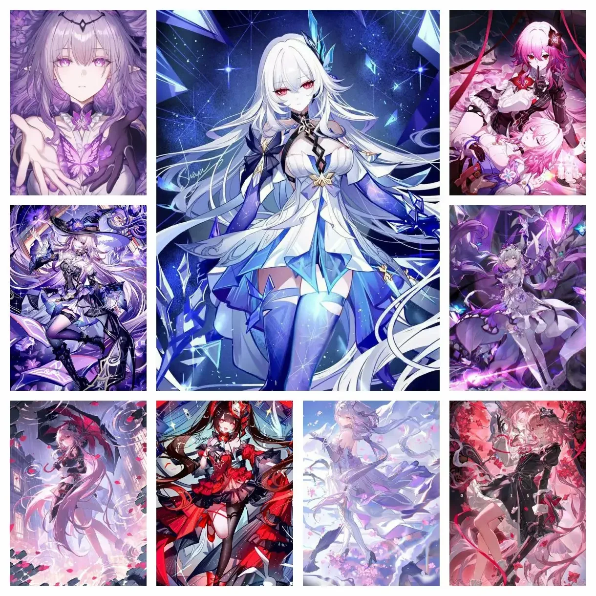 H-Honkai S-Star Rail Adventure Strategy Game   Full Square Diamond Painting Home Living Room Bedroom Aesthetic Decoration