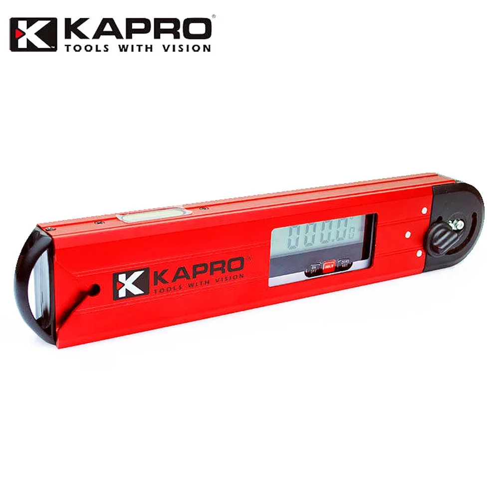 Kapro goniomètre électronique numérique biseauté niveau à bulle haute précision mesureur d'angle rapporteur inclinomètre règle d'angle à bulle