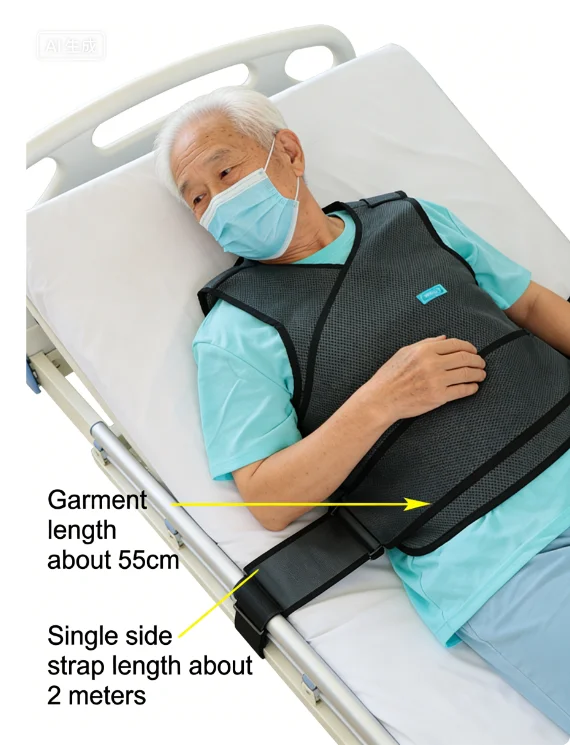 Protective Gear Patient Fall Anti-Bed Restraint Vest Dementia Elderly Fixed Band Bed Restraint Gown