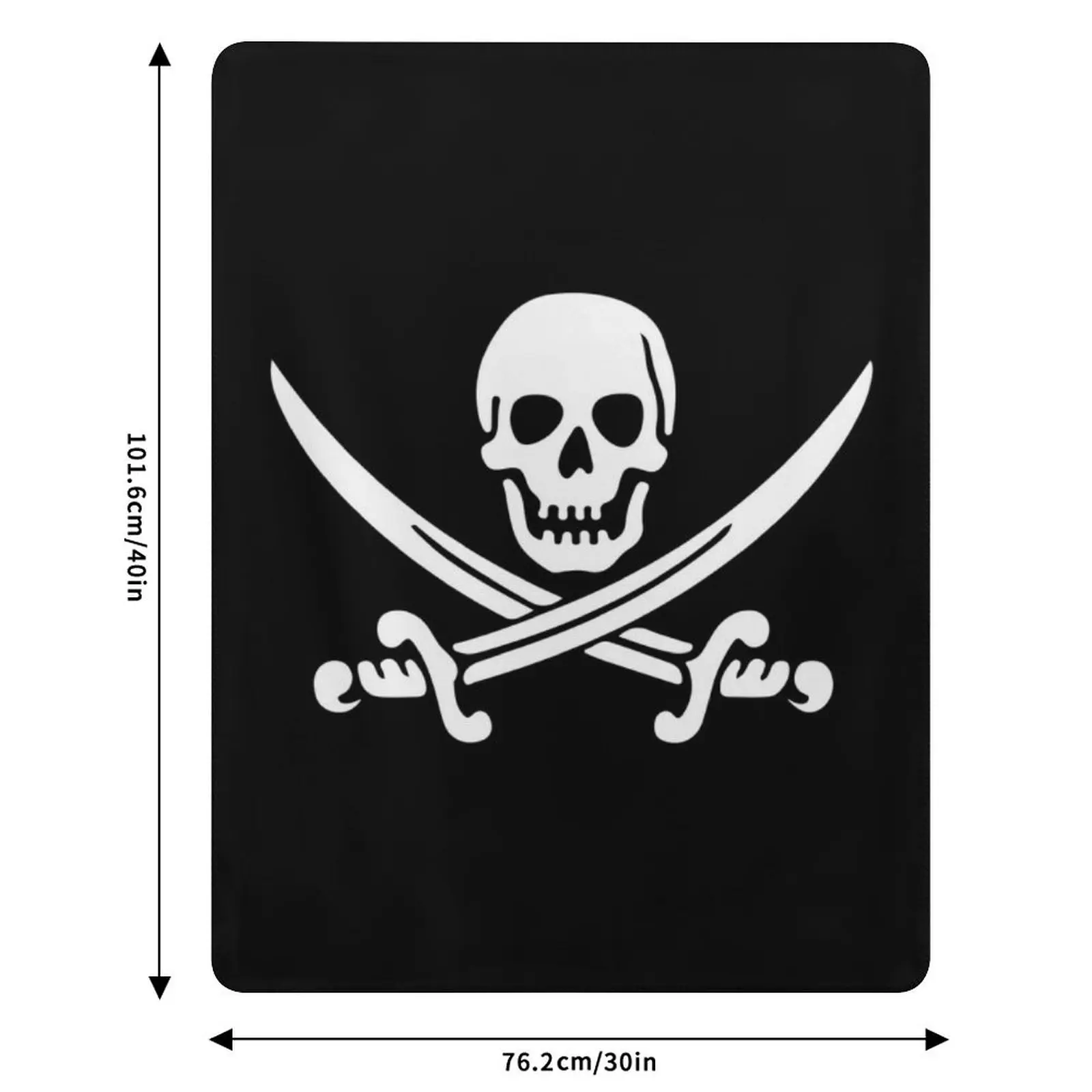 jolly-roger Throw Blanket Year Round Soft Comfortable Blanket for Home