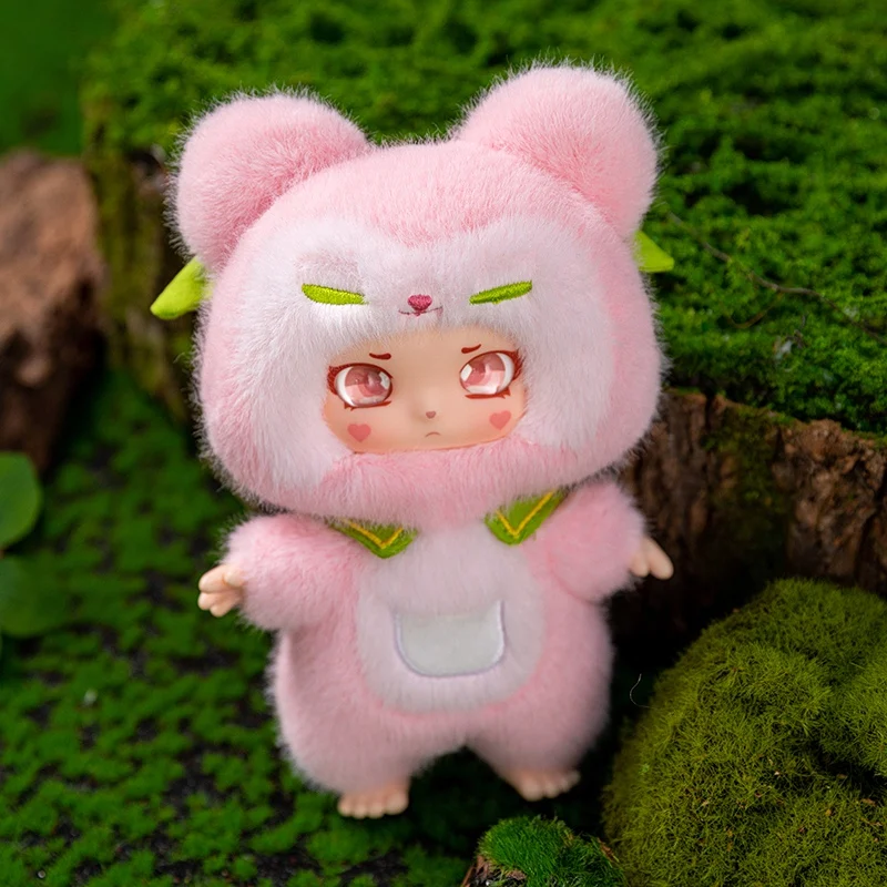 크리스마스 선물 여우와 원숭이 동물 시리즈 봉제 인형 만화 원숭이 V2 애니메이션 비닐 인형 피규어 서프라이즈 백 펜던트