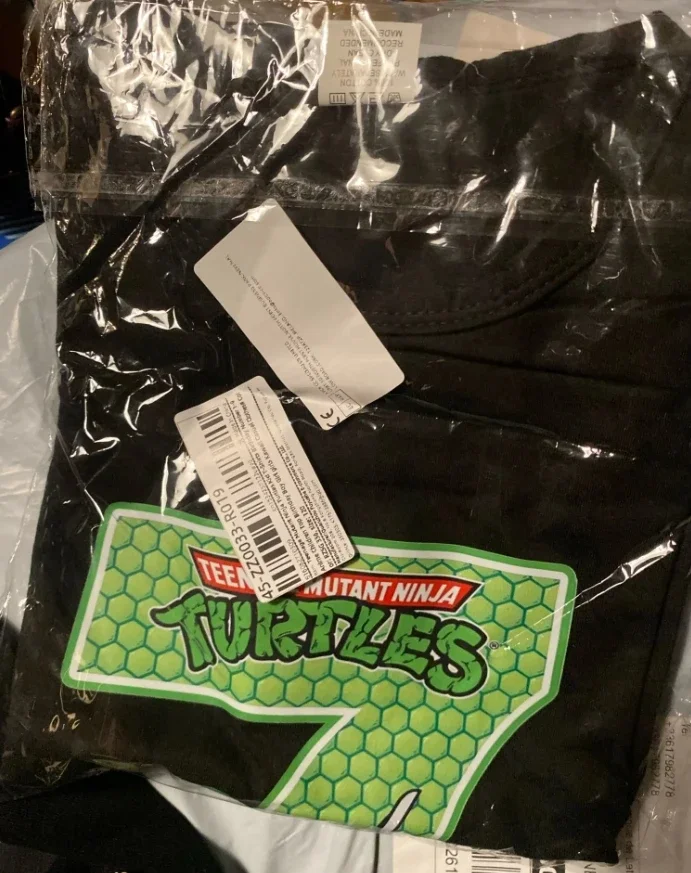Teenage Mutant Ninja Turtles T-Shirts Black Birthday Number Anime Top Cartoon Tees Kawaii Casual Clothes Gift view 6