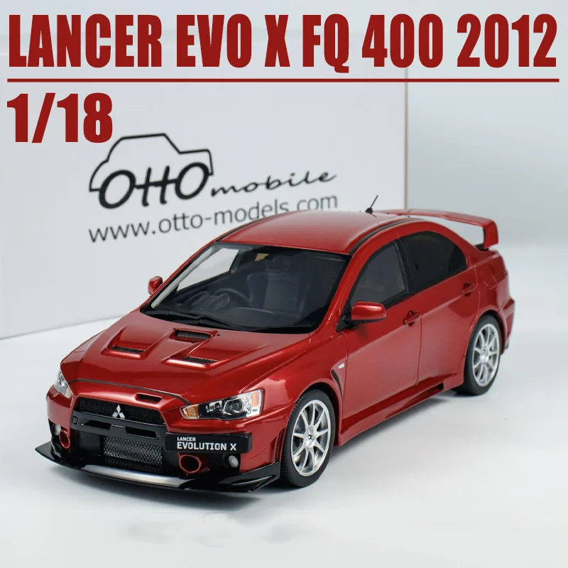 OTTO 1/18 미쓰비시 LANCER EVO X FQ 400 2012 합금 장난감, 자동차 다이캐스트 금속 모델 선물