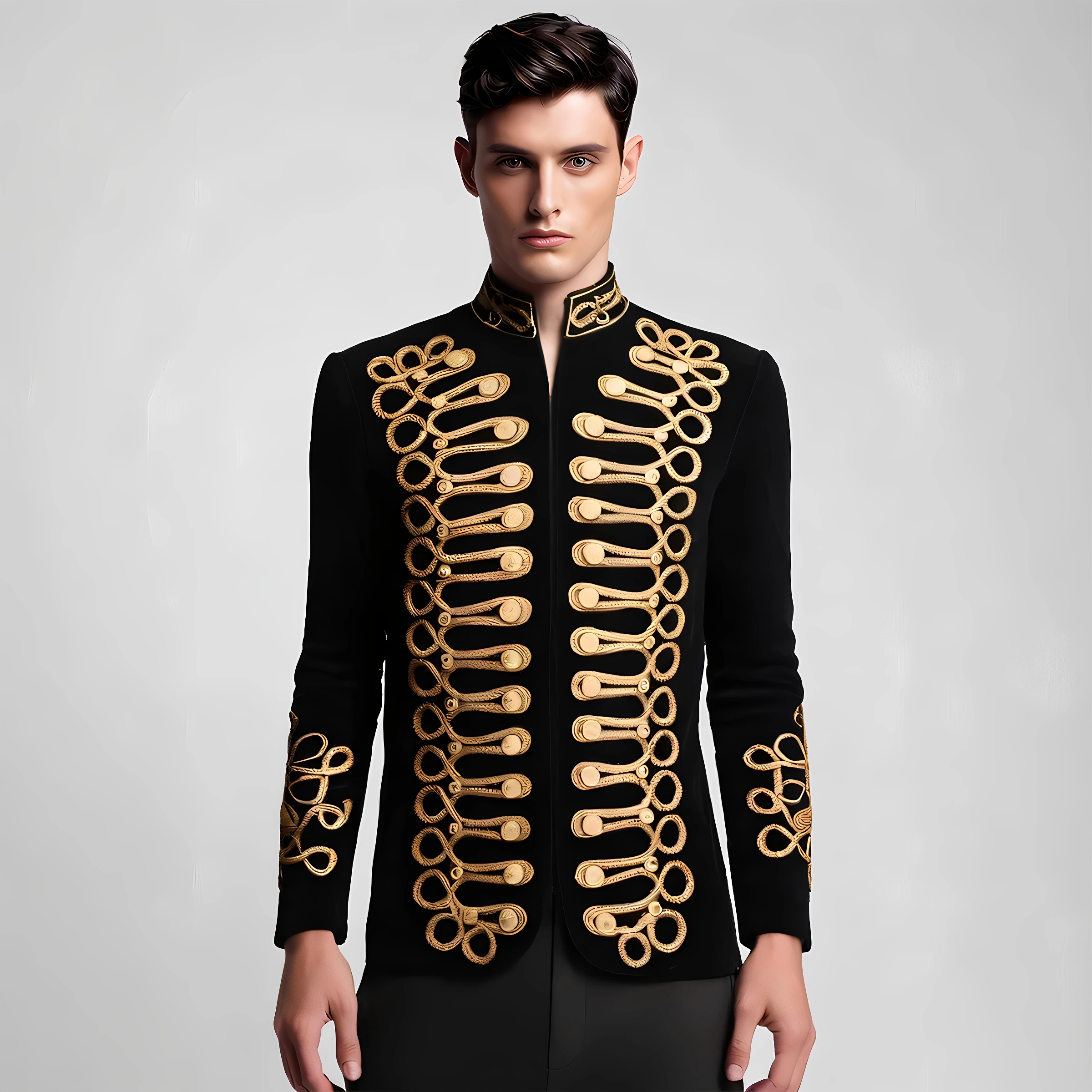 Gola de pé masculina ouro pret - Velvet Blazer Vintage avaliação e preço