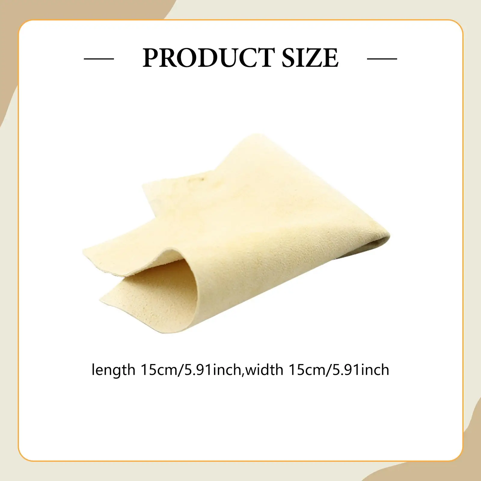 10 Pieces Jewelry Wipe Cloths, 6x6inch Silver Polishing Cloth for Coins Gemstones Jewelry Silver