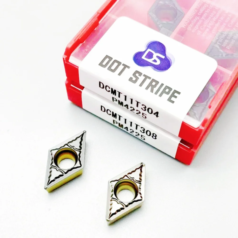 

10 шт. DCMT11T304 DCMT11T308 PM 4225 твердосплавные токарные вставки токарный станок с ЧПУ для стали DCMT 11T304 11T308 PM 4225