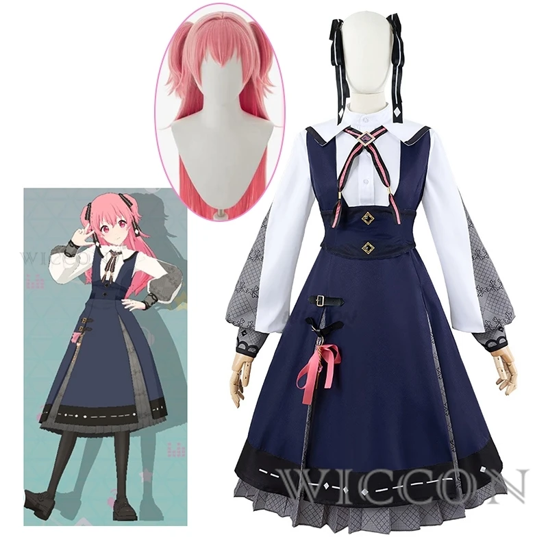 Momoi Airi Cos Hanasato Minori Anime Wig Cosplay Project Sekai Colorful Stage Feat Costume Minori Daily Women Men RoleParty Suit