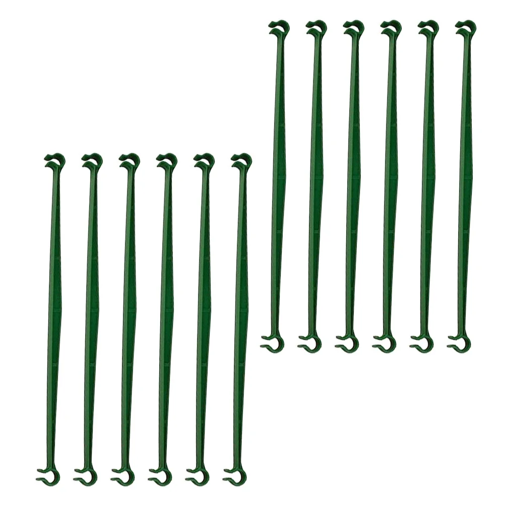 

12pcs Plant Connector Gardening Supplies Support Connectors For Plant Climbing Stake PVC Long Use Easy Install Vine Rose