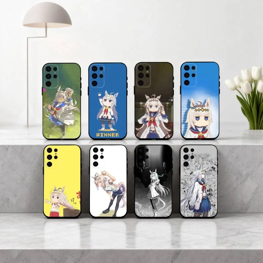 

U-Uma Musume Pretty Derby O-Oguri Cap Phone Case For Samsung S25,24,23,22,30,21,10,9,Ultra,Plus,Lite,FE,4,5 G Soft Black Case