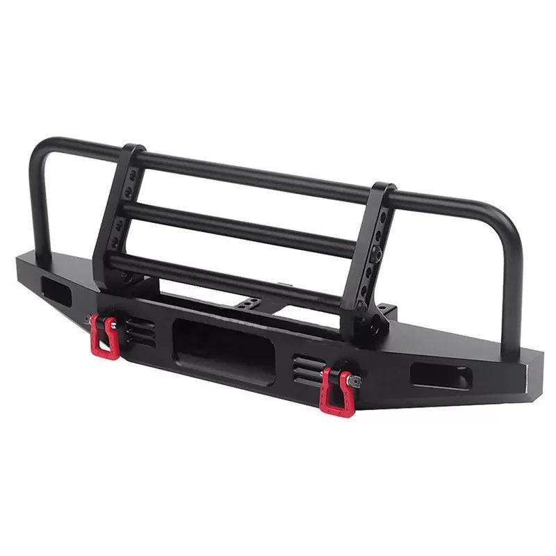 Heavy Duty Front Bull Bar Bumper With Lighting Module For YIKONG 4104 6101 TRX4 Solid Metal RC Vehicle Modification Accessory view 3