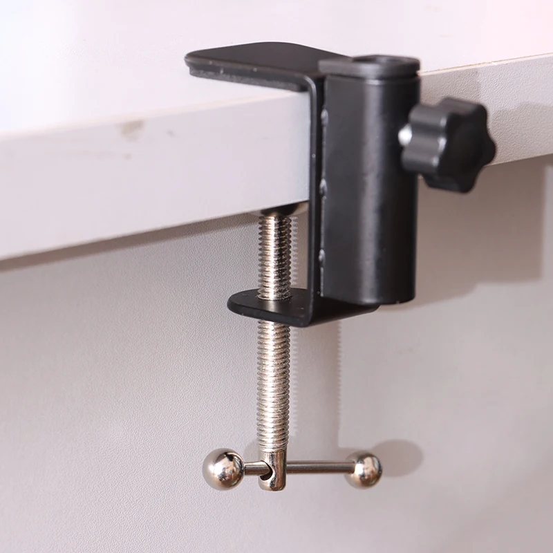 1Pcs Good Quality Practical Cantilever Bracket Clamp Desk Lamp Clip Fittings Base Hose For Mic Stand Hardware Accessories New