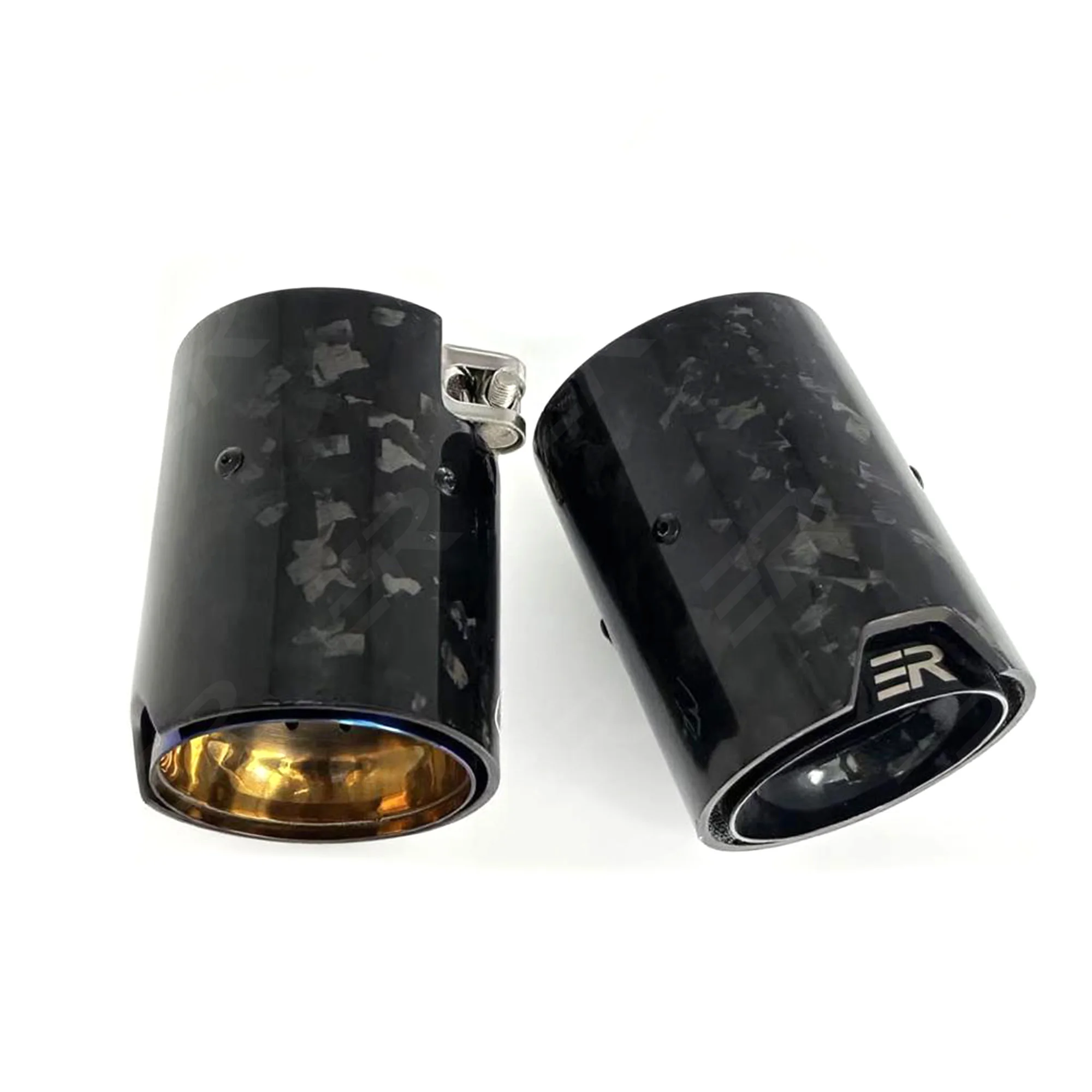 

1 PC Carbon Fibre 93mm Out 304 Stainless Steel Car Accessories Exhaust Tip Muffler Tip Tail Pipe For Universal Auto Modification