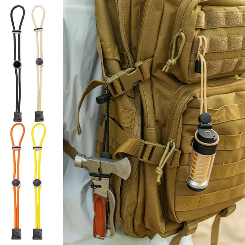 Hiking Stick Holder Rope Backpack Elastic Stick Buckle Holder Outdoor Hiking Bag Elastic Rope Fastening Buckle For Climbing