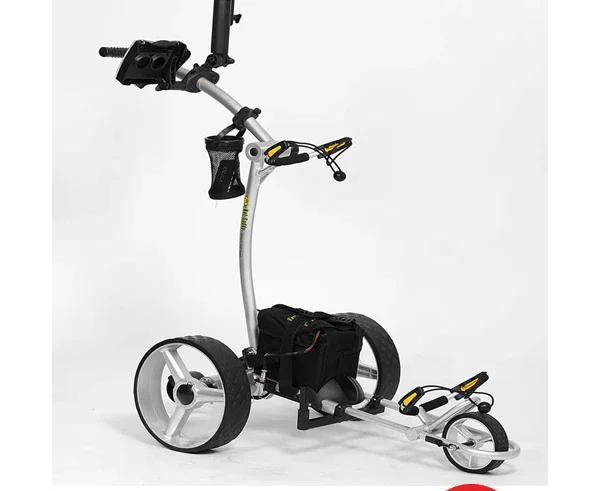 Golf bag handcart automatically follows and enjoys golf life. Simple design and easy operation