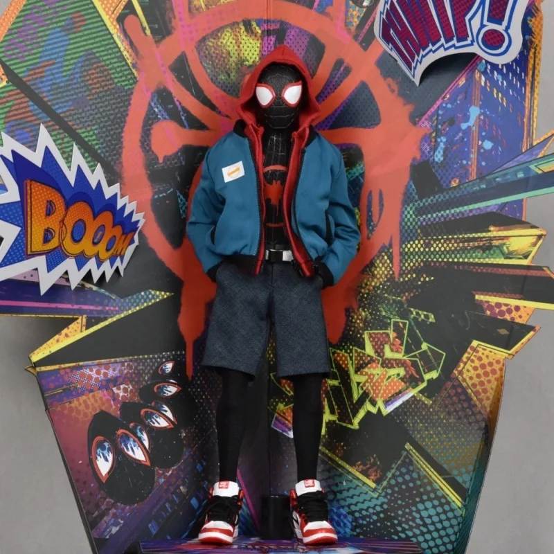 

Genuine Hot Toys Ht Mms567 1/6 Scale Spider Hero Miles Morales 12'' Full Set Collectible Male Soldier Action Figure Model Doll