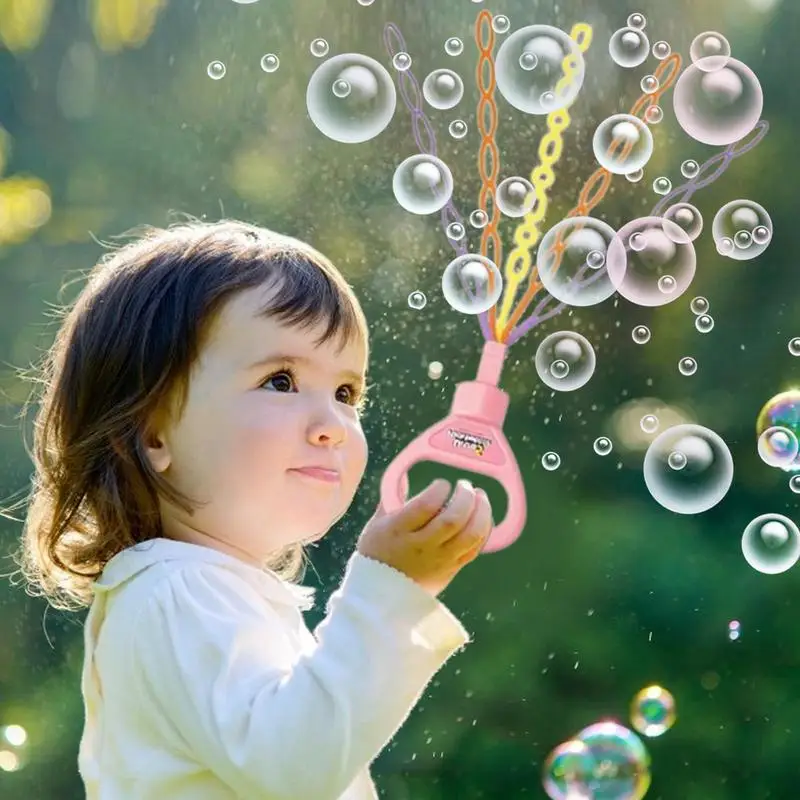 Bubble Wands For Kids 32-Hole Outdoor Bubble Toys Portable Bubble Wand Summer Toy Cute Bubble Toys For Party Birthday Wedding