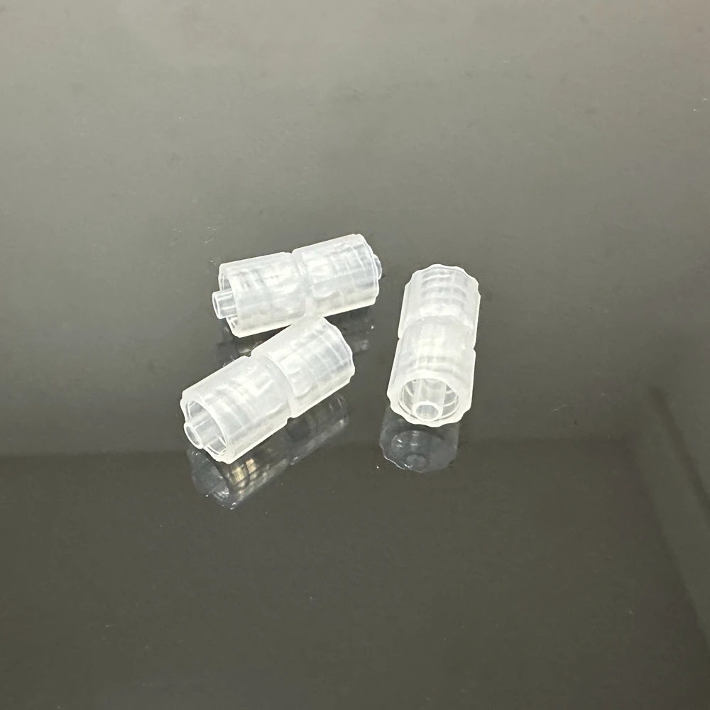 Conector de bloqueo Luer macho doble, conectores de plástico, 10 piezas, ampliamente utilizados