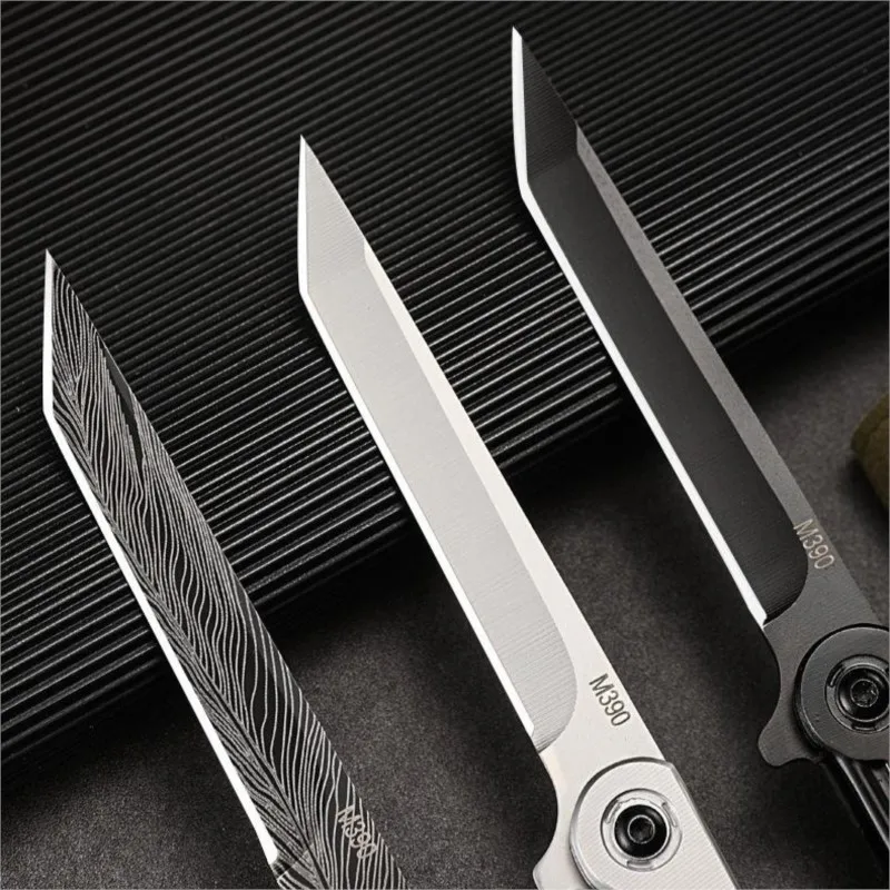 Stainless Steel Folding Knife Damascus Pattern Fillet Knife Fishing Boat Fishing Accessories Easy To Carry Camping Meat Cutting