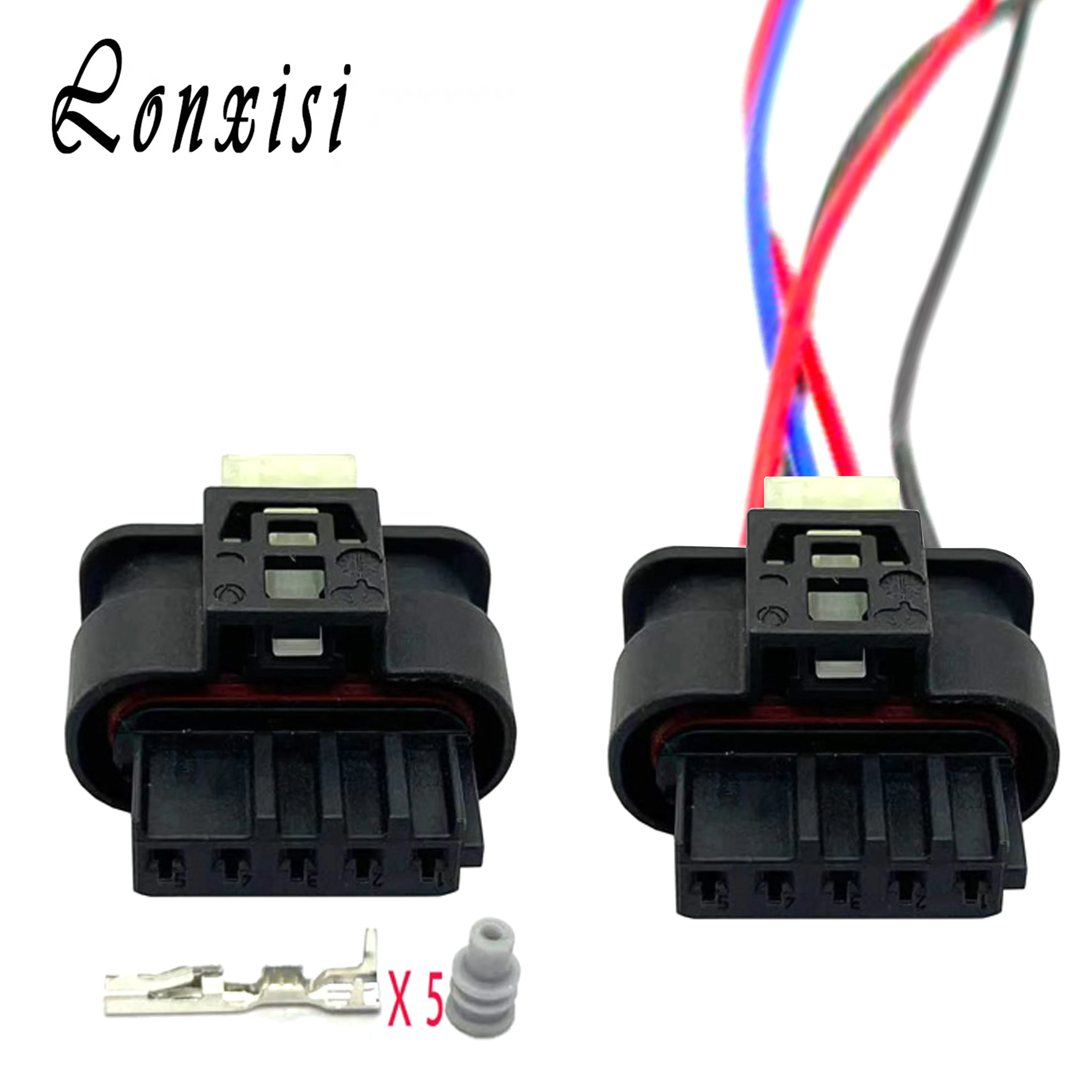 5 Pin 8517903-02 8509445-02 Car Air Flow Meter Connector Engine Intake Manifold Servo Motor Wire Harness Plug 805-123-541