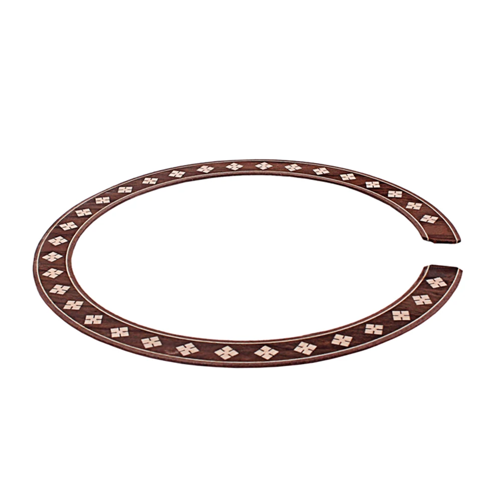 

Curved Strips Guitar Sound Hole Rosette Wood Inlay Easy Apply Remove Electric Bass Acoustic Bamboo Accessories Decals
