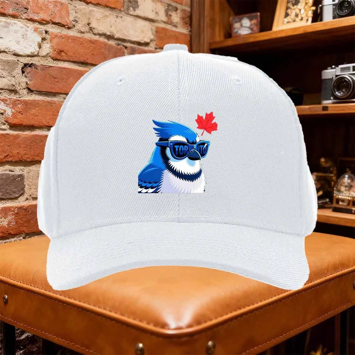 Unisex Toronto Maple Leaf & Blue Jay Trucker Hat - Adjustable Snap Cap with Maple Leaf & Jay Bird, - Outdoor Cap Suitable for Ca