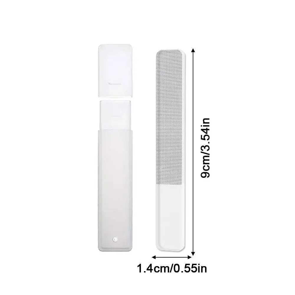 Transparente Nano-Glas-Nagelfeile mit Box, professionelles, harmloses Nagelpolier- und Schleifwerkzeug, Nagelkunst-Werkzeug für alle Nägeltypen