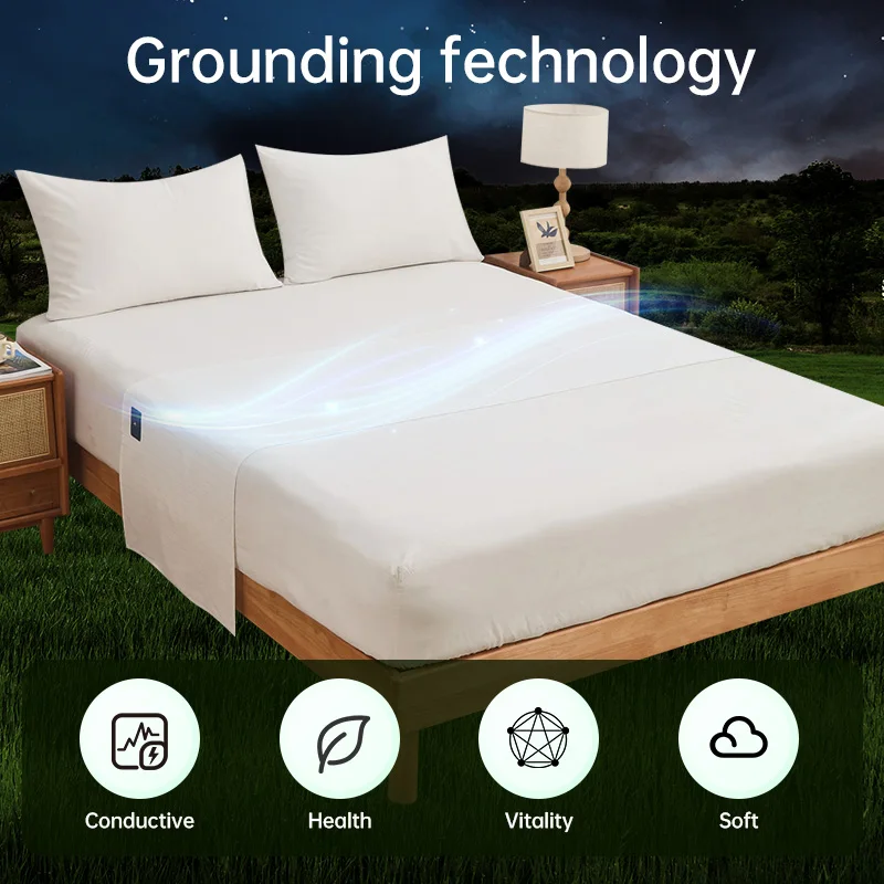 قادم جديد! ملاءات سرير صغيرة مناسبة لصحة الجسم وجودة النوم بنسبة 95% من القطن العضوي والنسيج الفضي بنسبة 5%