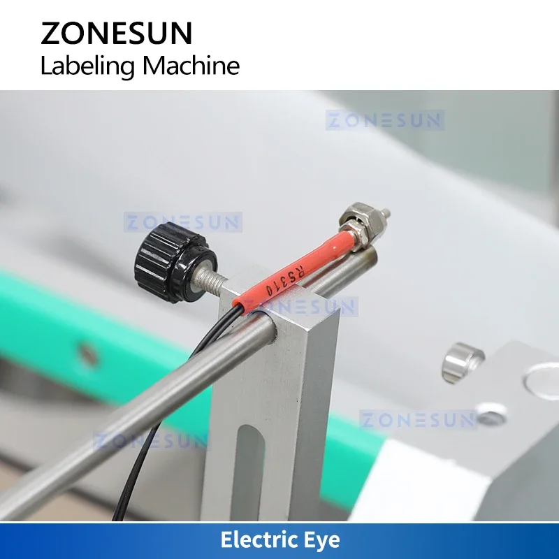 ZONESUN etichettatrice automatica per collo e corpo di bottiglie avvolgente intorno all'attrezzatura per l'applicazione di etichette ZS-TB822R