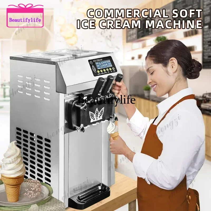 A55  Pre-cooling commercial ice cream maker A126 ice cream machine Soft Serve Machine portable big capacity ice cream machi