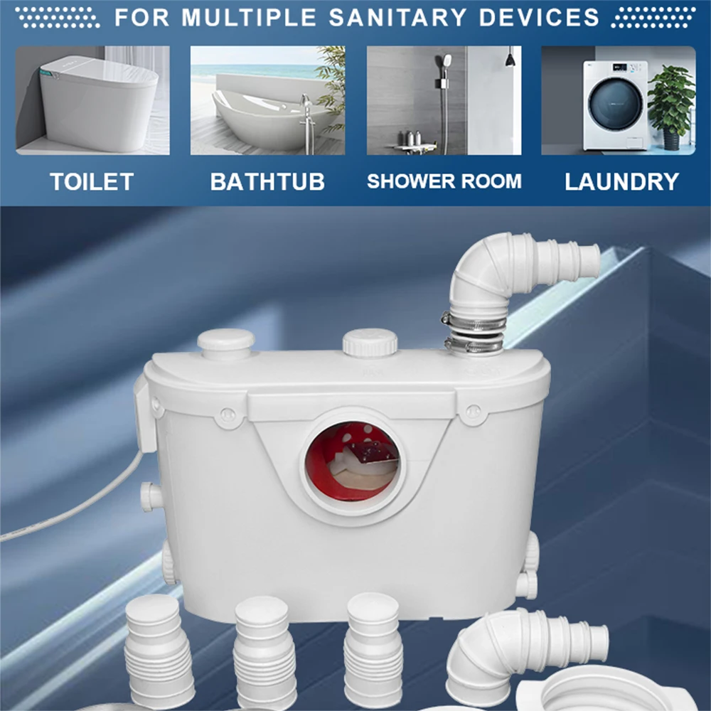 Water Lifting Impregnation Pump Macerator Pump for Toilet 220-240v Macerator Dirty Water Submersible Macerator Pump