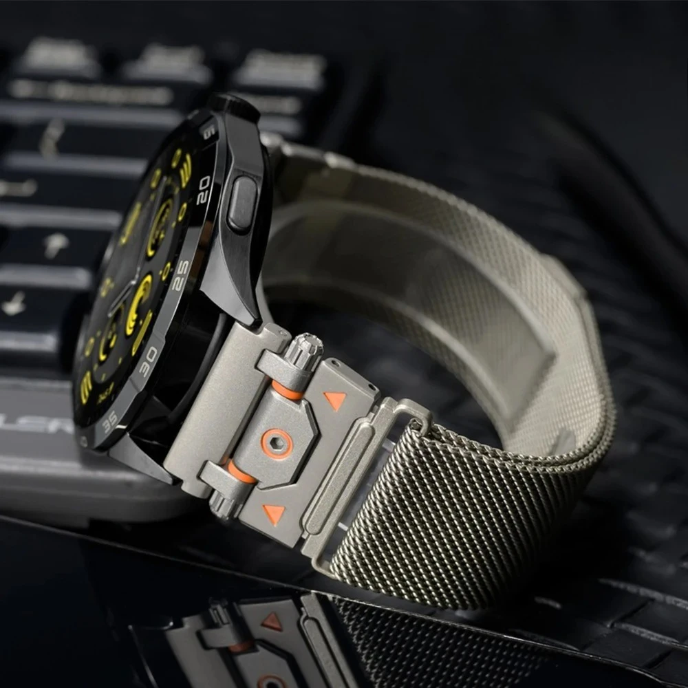 20mm 22mm Metallarmband für Huawei Watch GT2/3/4/GT5/GT6 Pro 46mm Edelstahl-Armband für Samsung Galaxy 4/5/6/7 Herrenarmband