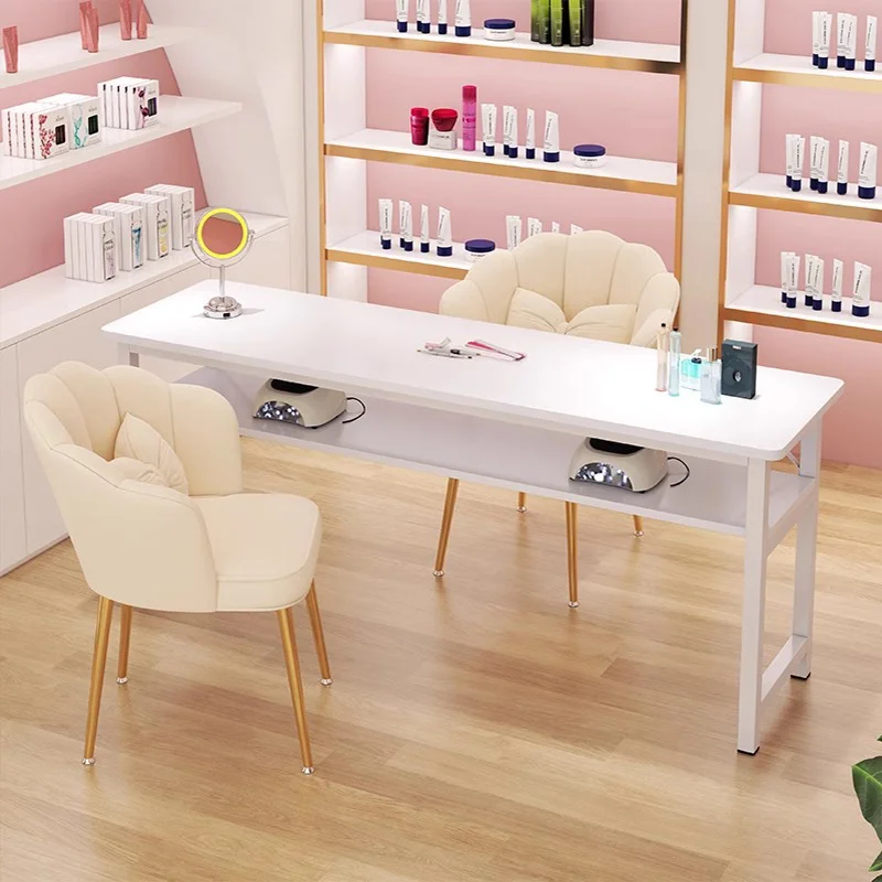 

Nail Table Manicure Economy Exclusive Table Makeup Luxurious Minimalist Japanese Style White Cosmetic Mesa De Manicura Furniture