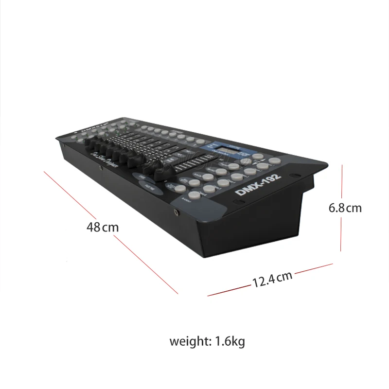 DMX Stage Lighting Controller para mover a luz principal, 192 canais, DMX512, equipamento DJ