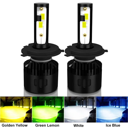 2 uds 20000LM luz Haedlight para coche H4 H7 H1 LED H8 H9 H11 9005 9006 HB4 H3 880 3000K 6500K 8000K luz antiniebla automática 12V bombilla LED 3570 CSP
