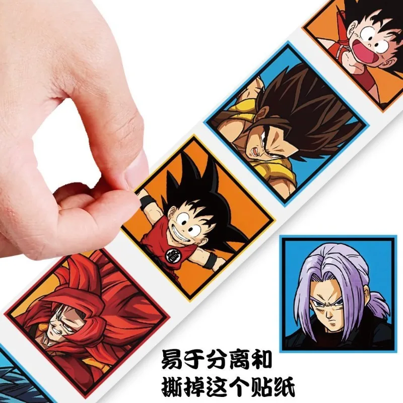 New Dragon Ball Son Goku Vegeta krillin Creative Secondary Cartoon Roll Stickers Anime Peripheral Decorative Stickers Wholesale view 5