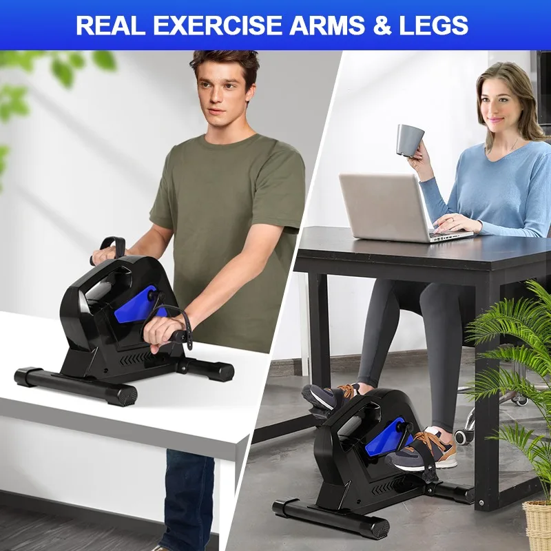 حامل دواسة متعدد الوظائف عالي الجودة، دراجة تمرين مغناطيسية بيضاوية الشكل مع Led وأقدام لكبار السن #6