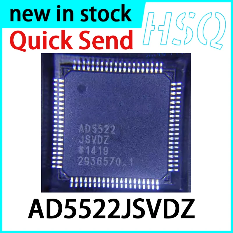 1PCS AD5522JSVDZ AD5522 Packaged TQFP80 Analog-to-digital Converter Chip
