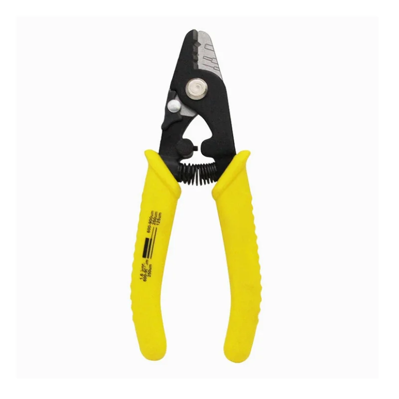 

High Quality Fiber Stripping Pliers F11301T Tri-Hole Fiber Optic Stripper Miller Wire Stripper for FTTH and Network Use