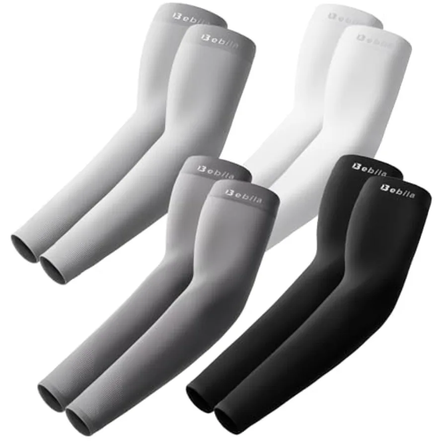 

Bebila Arm Sleeves for Men Women, UV Sun Protection Cooling Compression Outdoor