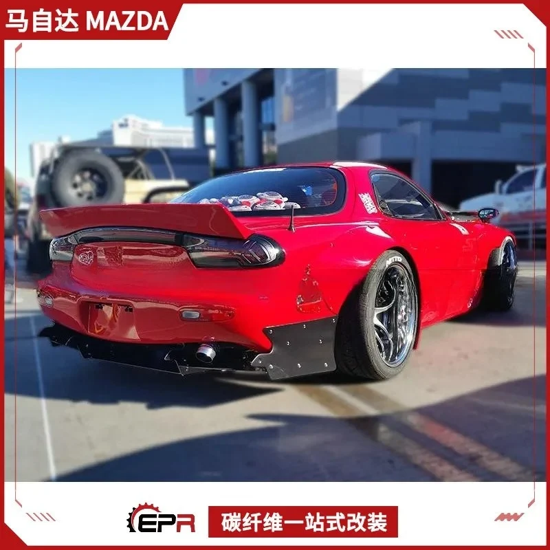 Suitable for MAZDA RX7 FD3S Rocket Bunny Widebody Rear Spoiler Base Plate Rear Lip Small Surround Modification