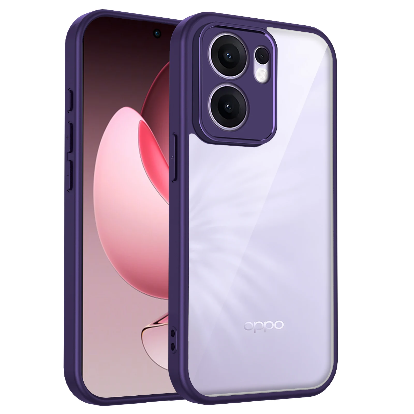 Für Oppo Reno 13A CPH2699 Fall Air Kissen Stoßfest Silikon Bumper Klar Matte Zurück Abdeckung Harte Telefon Fall für Oppo Reno 13A 5G – Detail 10