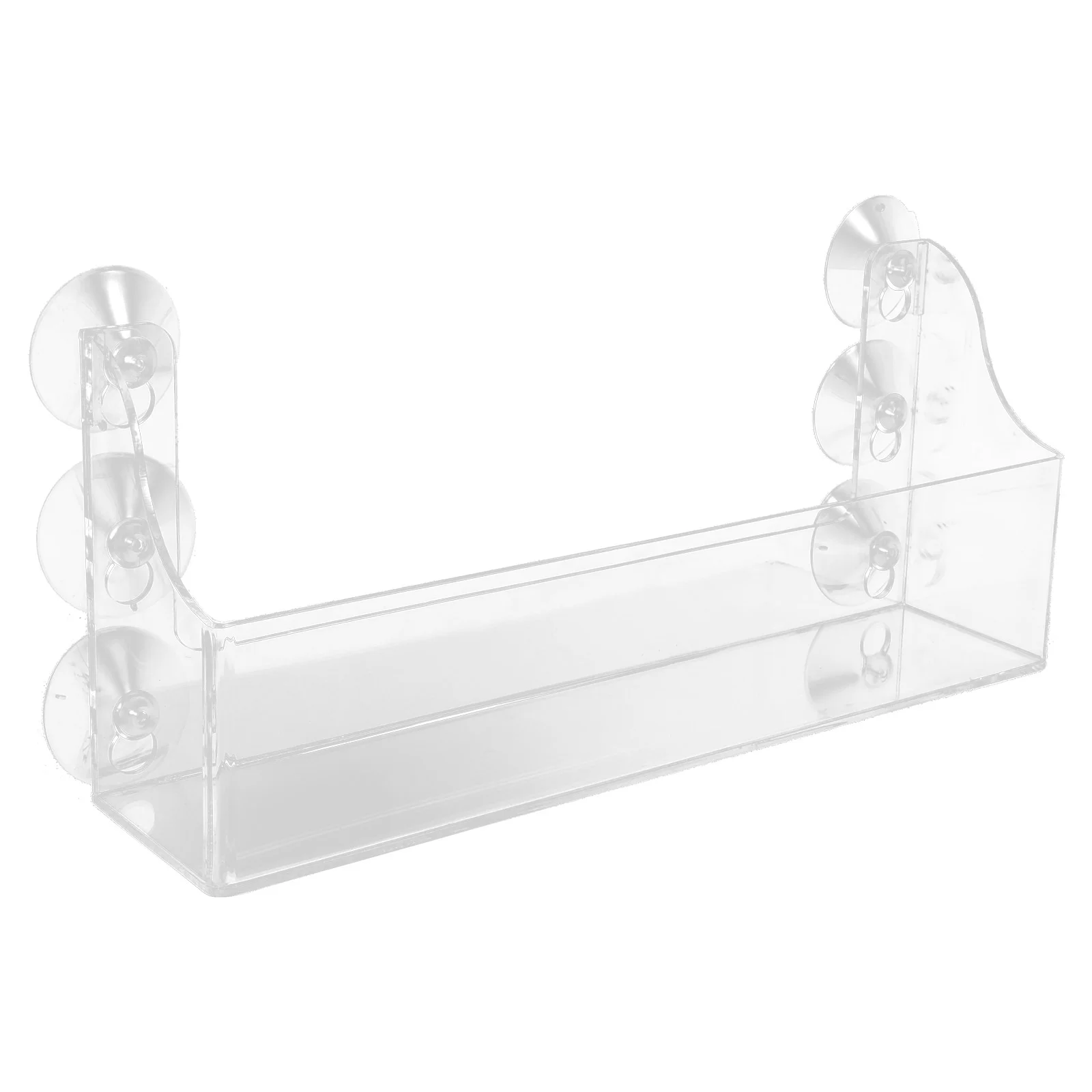 1PC Suction Type Refrigerator Rack Acrylic Storage Shelf Transparent Beverage Organizer for Fridge and Smooth Surfaces