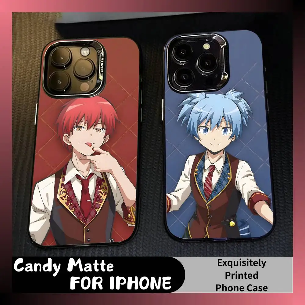 

KORO From A-Ansatsu K-Kyoushitsu Phone Case For iPhone 16 17 15 14 12 13 Pro Max Black Candy Matte Shockproof Cover